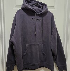 Glossier hoodie sweatshirt Soho exclusive graphite slate XL oversized fit